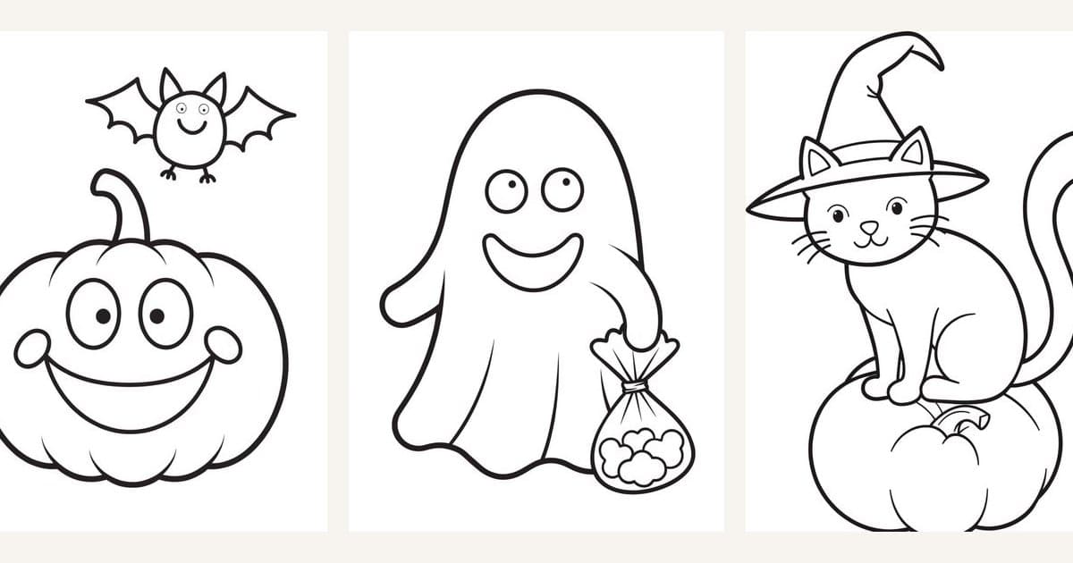 Náhled sady halloween – 8 stran PDF zdarma
